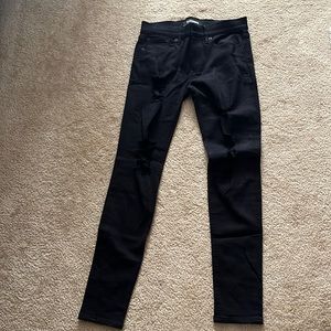 Black ripped jeans